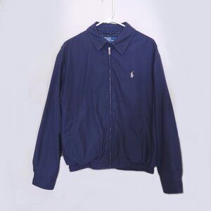 Vintage Polo Ralph Lauren Harrington Jacket Men’s Size Medium Navy Blue Full Zip